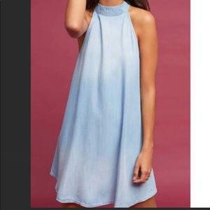 Anthropologie cloth & stone high neck chambray